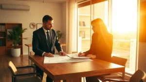 Consultoria jurídica para arquitetos e engenheiros no mercado imobiliário, reunião profissional em ambiente moderno e acolhedor