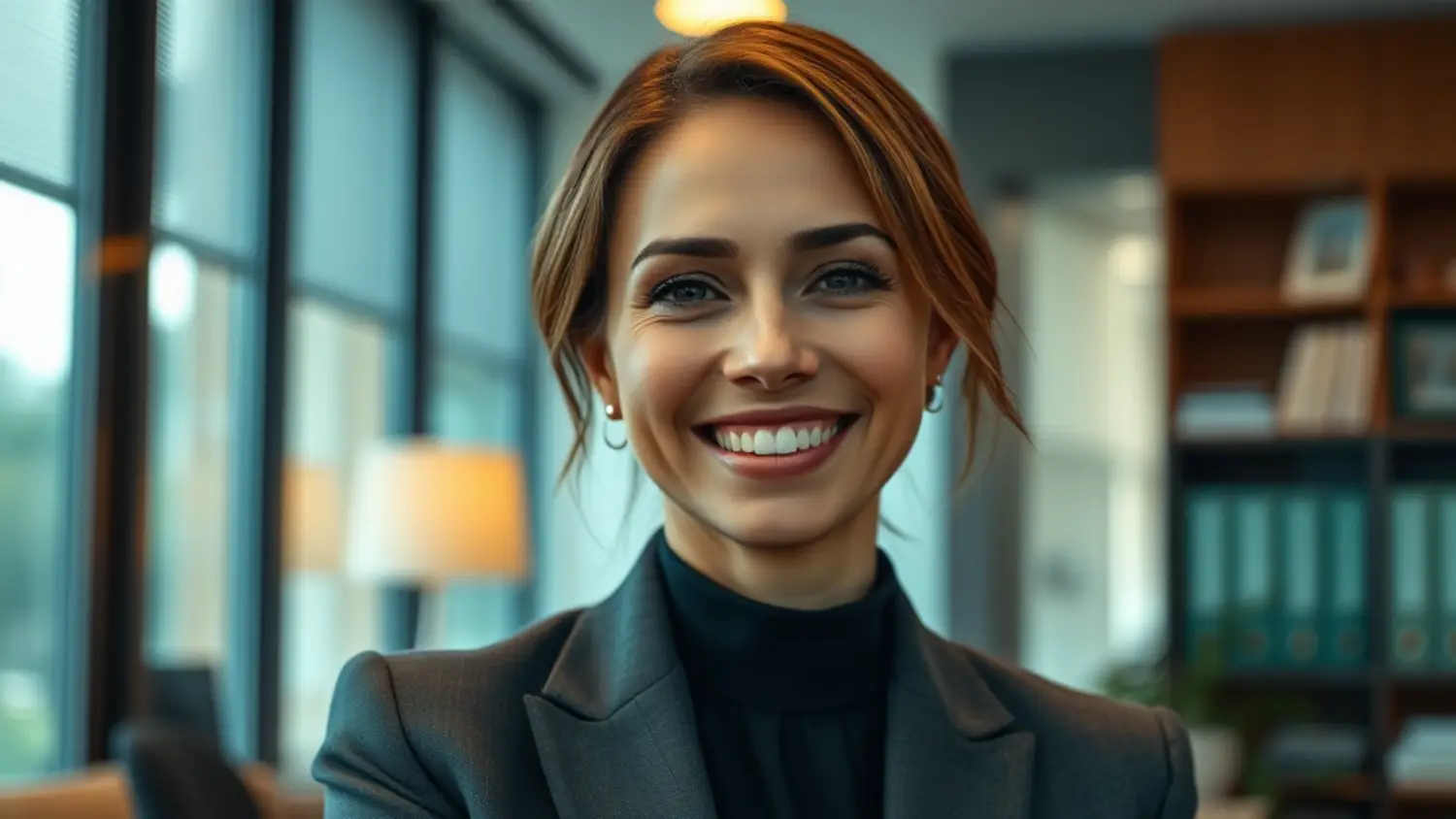 Equipe de incorporadores e advogados discutindo planejamento jurídico de empreendimento imobiliário em construção