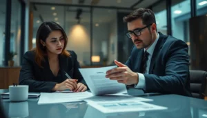 Erros em contrato de permuta imobiliária sendo analisados por especialistas, destacando riscos jurídicos e nulidade contratual