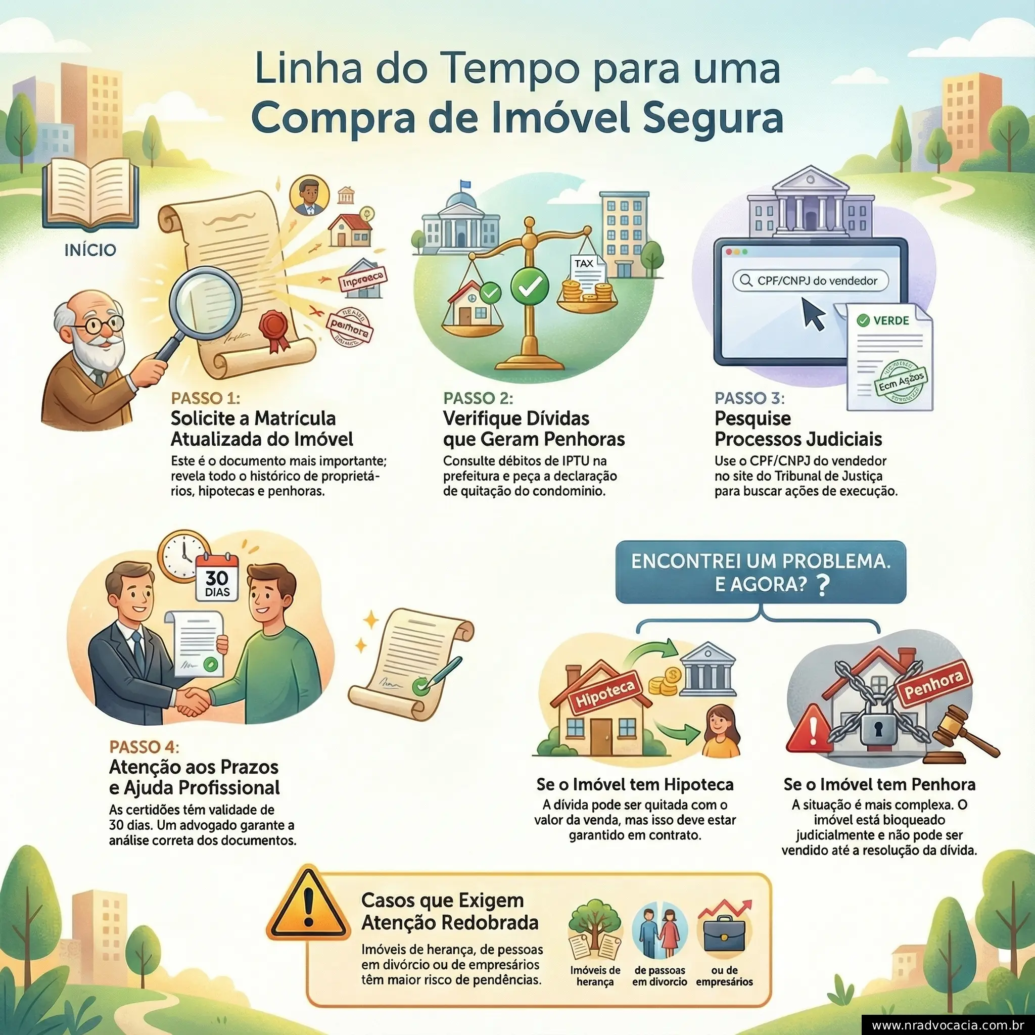 Infográfico: Como Verificar se um Imóvel Tem Penhora ou Hipoteca